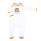 Tiger Pride Applique Footie - Orange - Magnolia BabyFootie