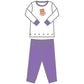 Tiger Pride Applique Long Pajamas - Purple - Magnolia BabyLong Pajamas