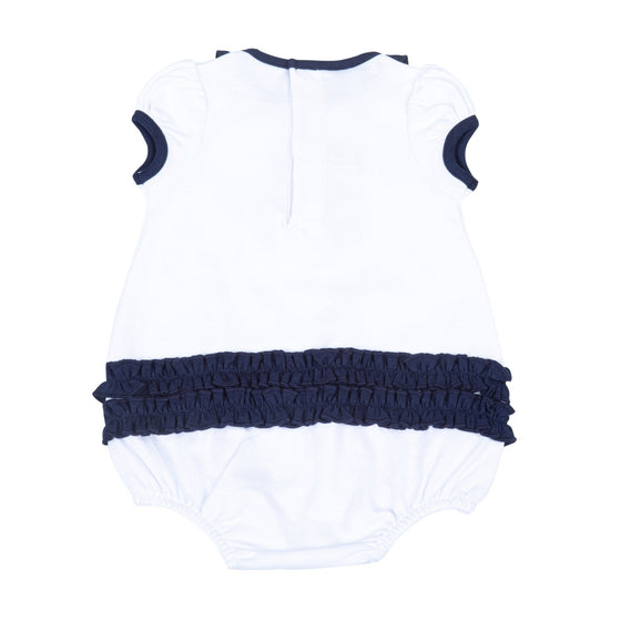 Tiger Pride Applique Ruffle Bubble - Navy - Magnolia BabyBubble