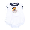 Tiger Pride Applique Ruffle Bubble - Navy - Magnolia BabyBubble