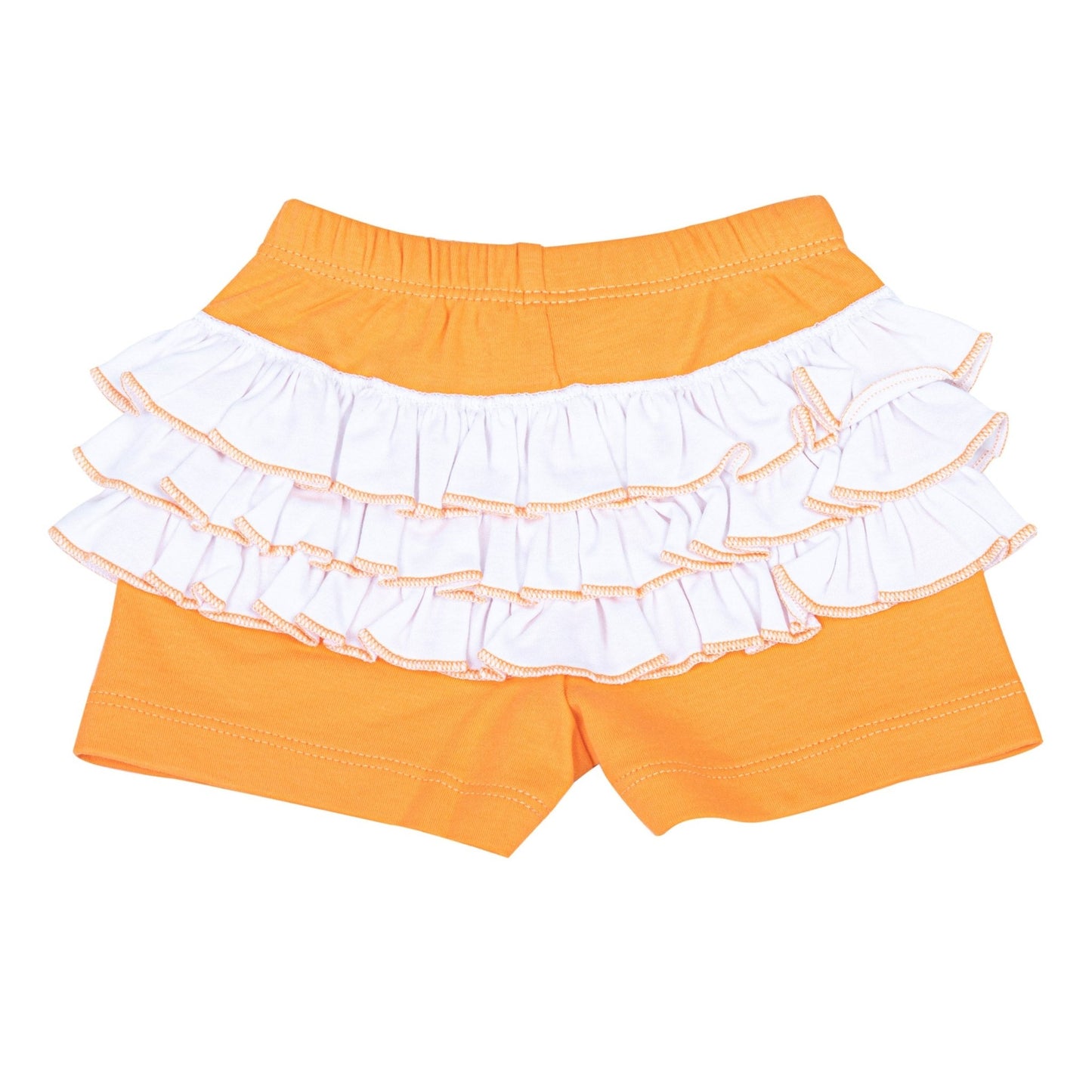 Tiger Pride Applique Ruffle Short Set - Orange - Magnolia BabyShort Set