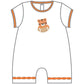 Tiger Pride Applique Short Playsuit - Orange - Magnolia BabyShort Playsuit