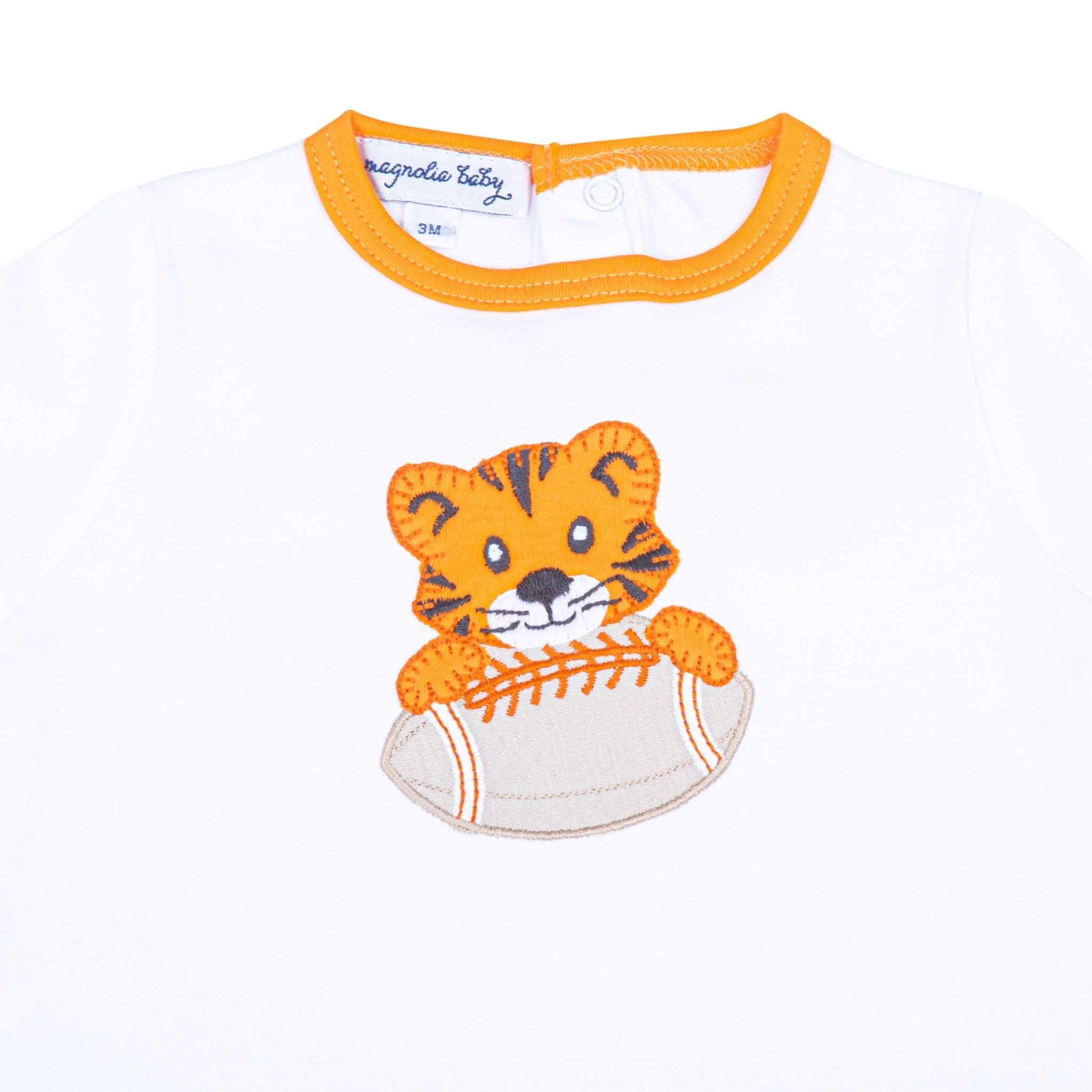 Tiger Pride Applique Short Playsuit - Orange - Magnolia BabyShort Playsuit
