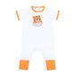 Tiger Pride Applique Short Sleeve Playsuit - Orange - Magnolia BabyPlaysuit