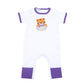 Tiger Pride Applique Short Sleeve Playsuit - Purple - Magnolia BabyPlaysuit