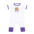 Tiger Pride Applique Short Sleeve Playsuit - Purple - Magnolia BabyPlaysuit
