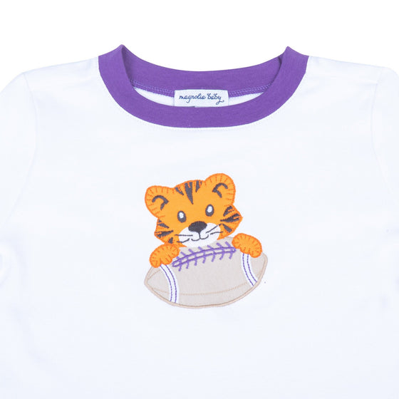 Tiger Pride Applique T-Shirt - Purple - Magnolia BabyT-Shirt