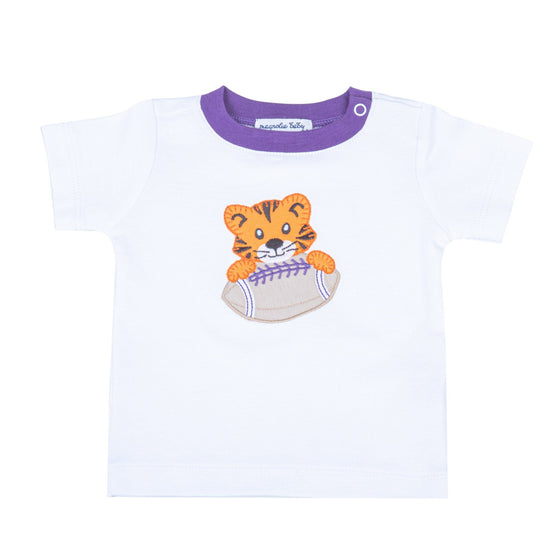 Tiger Pride Applique T-Shirt - Purple - Magnolia BabyT-Shirt