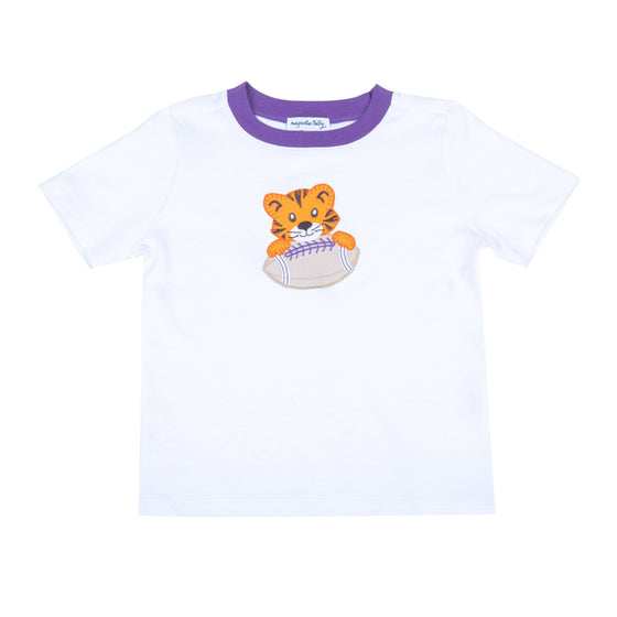 Tiger Pride Applique T-Shirt - Purple - Magnolia BabyT-Shirt