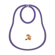  Tiger Pride Embroidered Bib - Purple Gold - Magnolia BabyBib