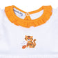 Tiger Pride Embroidered Dress - Orange Purple - Magnolia BabyDress