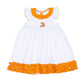 Tiger Pride Embroidered Dress - Orange Purple - Magnolia BabyDress