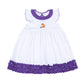 Tiger Pride Embroidered Dress - Purple Gold - Magnolia BabyDress