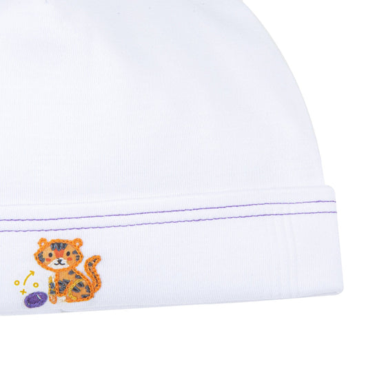 Tiger Pride Embroidered Hat - Purple Gold - Magnolia BabyHat