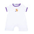 Tiger Pride Embroidered Short Playsuit - Purple Gold - Magnolia BabyShort Playsuit