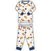 Tiger Pride Long Pajamas - Navy Orange - Magnolia BabyLong Pajamas