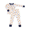 Tiger Pride Long Pajamas - Navy Orange - Magnolia BabyLong Pajamas