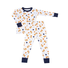  Tiger Pride Long Pajamas - Navy Orange - Magnolia BabyLong Pajamas