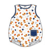 Tiger Pride Print Boy Bubble - Navy Orange - Magnolia BabyBubble