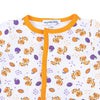 Tiger Pride Print Footie - Orange Purple - Magnolia BabyFootie