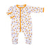 Tiger Pride Print Footie - Orange Purple - Magnolia BabyFootie