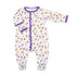 Tiger Pride Print Footie - Purple Gold - Magnolia BabyFootie