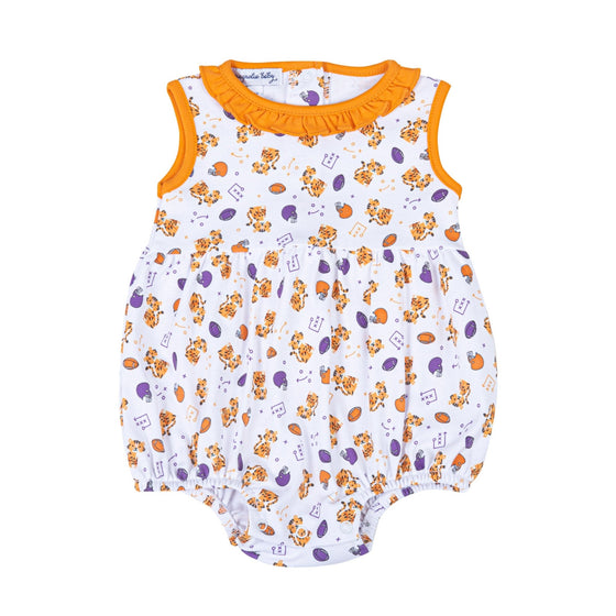 Tiger Pride Print Girl Bubble - Orange Purple - Magnolia BabyBubble