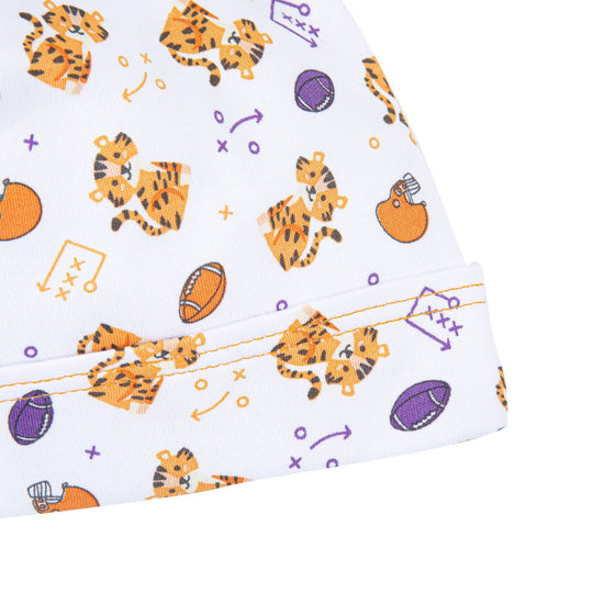 Tiger Pride Print Hat - Orange Purple - Magnolia BabyHat