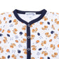 Tiger Pride Print Playsuit - Navy Orange - Magnolia BabyPlaysuit