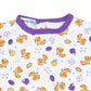 Tiger Pride Print Short Playsuit - Purple Gold - Magnolia BabyShort Playsuit