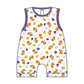 Tiger Pride Print Short Playsuit - Purple Gold - Magnolia BabyShort Playsuit