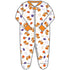 Tiger Pride Print Zip Footie - Orange Purple - Magnolia BabyFootie