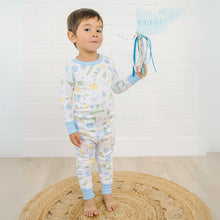  Time to Celebrate Long Pajamas - Blue - Magnolia BabyLong Pajamas