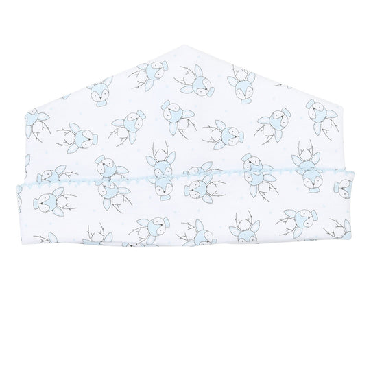 Tiny Buck Printed Hat - Blue - Magnolia BabyHat