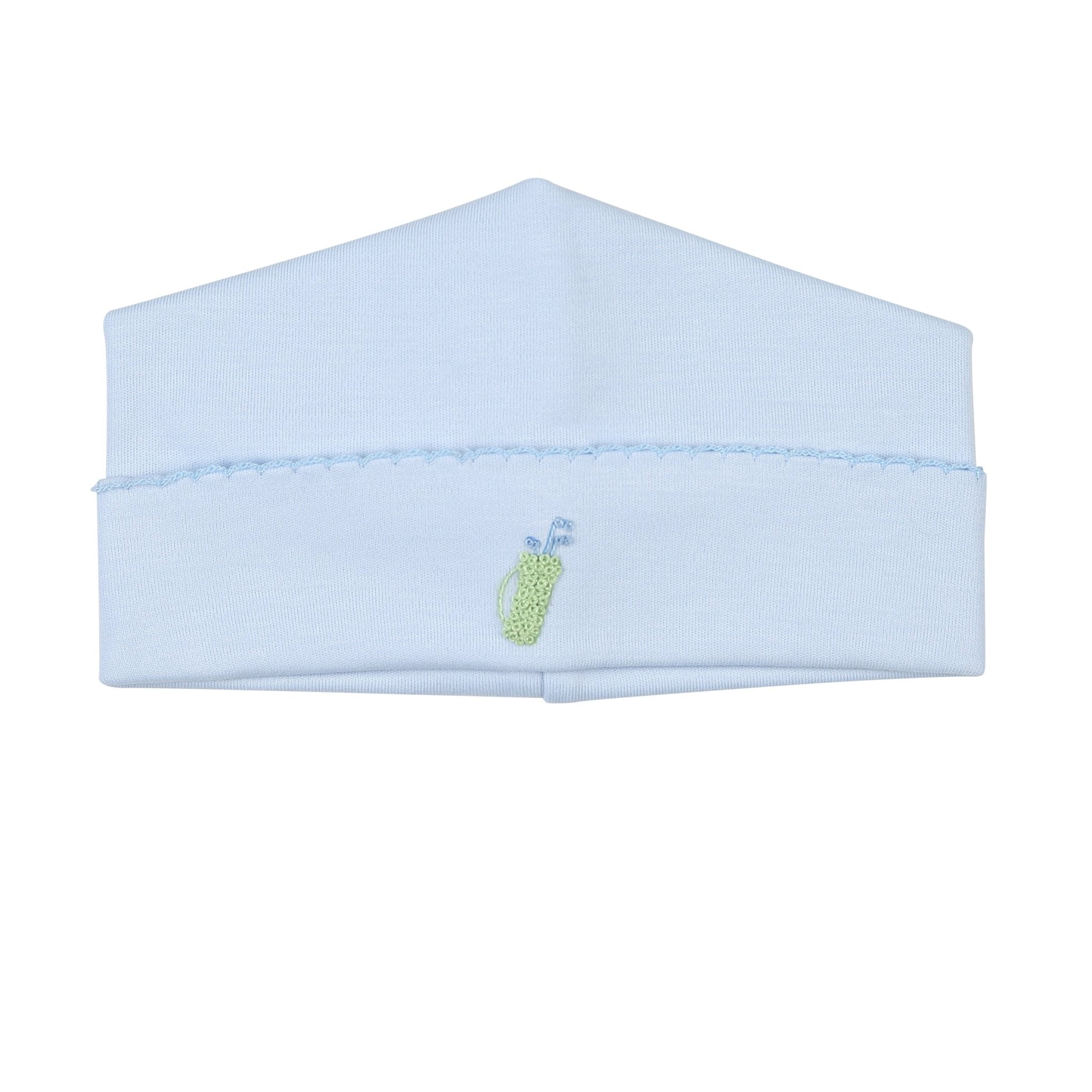 Tiny Caddy Embroidered Hat - Blue - Magnolia BabyHat