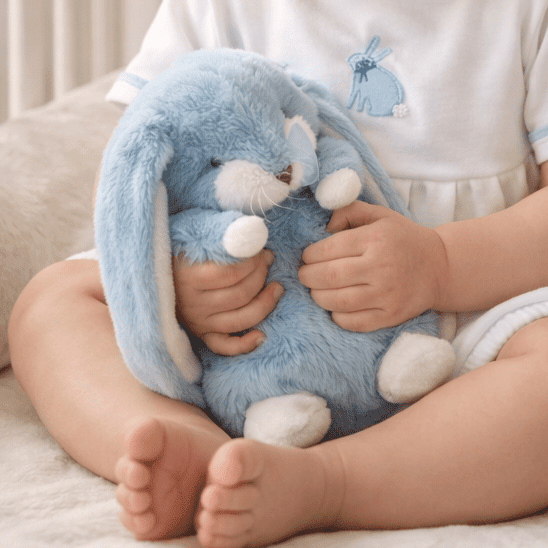 Tiny Nibble Bunny - Maui Blue - 8" - Magnolia BabySoft Toy
