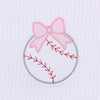 Tiny Slugger Applique Bib - Pink - Magnolia BabyBib