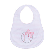  Tiny Slugger Applique Bib - Pink - Magnolia BabyBib