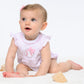 Tiny Slugger Applique Bubble - Pink - Magnolia BabyBubble