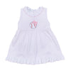 Tiny Slugger Applique Dress - Pink - Magnolia BabyDress