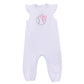 Tiny Slugger Applique Flutters Playsuit - Pink - Magnolia BabyPlaysuit