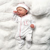 Tiny Slugger Applique Footie - Light Blue - Magnolia BabyFootie