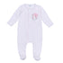 Tiny Slugger Applique Footie - Pink - Magnolia BabyFootie