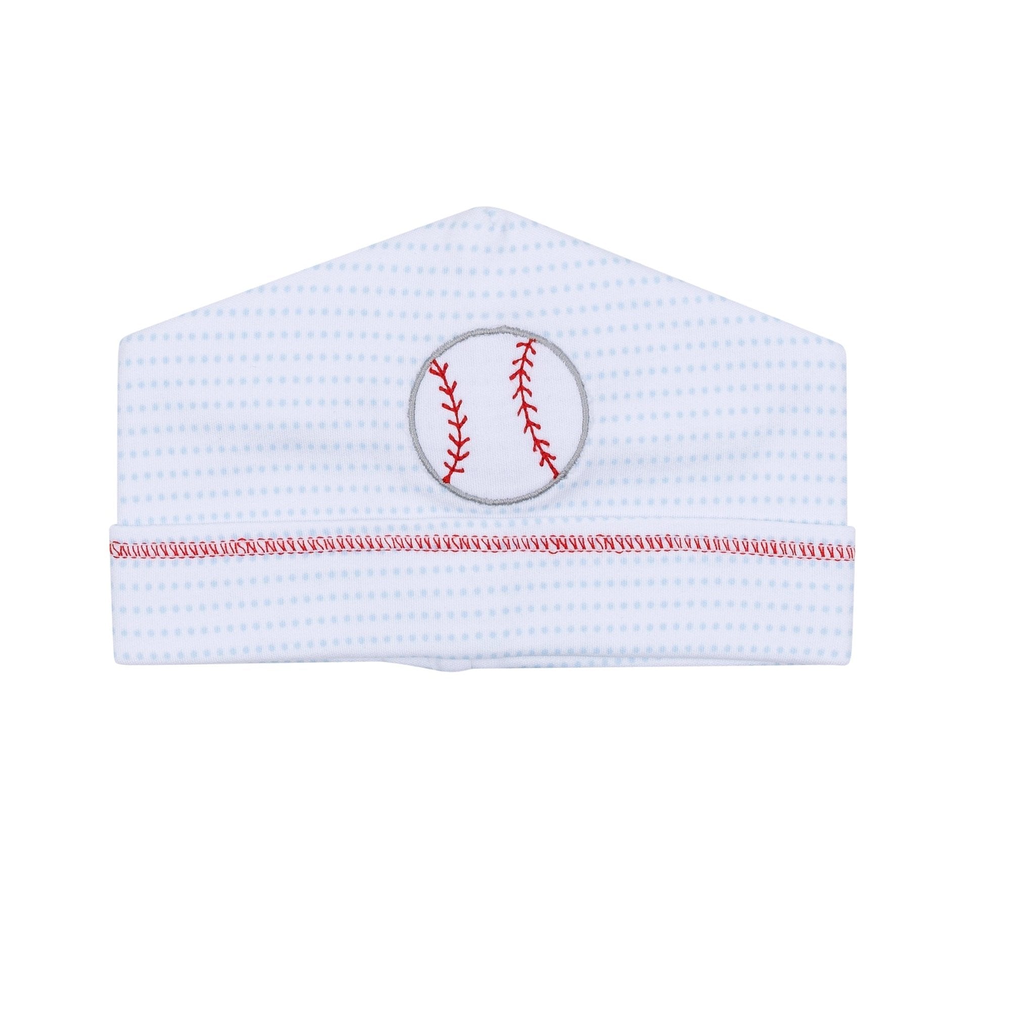 Tiny Slugger Applique Hat - Light Blue - Magnolia BabyHat