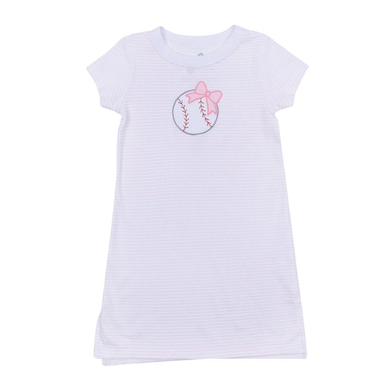 Tiny Slugger Applique Nightdress - Pink - Magnolia BabyNightdress