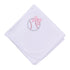Tiny Slugger Applique Receiving Blanket - Pink - Magnolia BabyReceiving Blanket