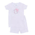 Tiny Slugger Applique Short Pajamas - Pink - Magnolia BabyShort Pajamas