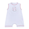 Tiny Slugger Applique Short Playsuit - Light Blue - Magnolia BabyShort Playsuit