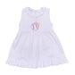 Tiny Slugger Applique Sleeveless Dress - Pink - Magnolia BabyDress