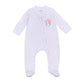 Tiny Slugger Applique Zip Footie - Pink - Magnolia BabyFootie